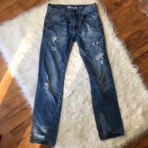 Wrangler jeans ripped front slim fit